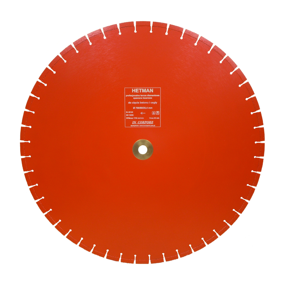 Tarcza diamentowa HETMAN 700 mm