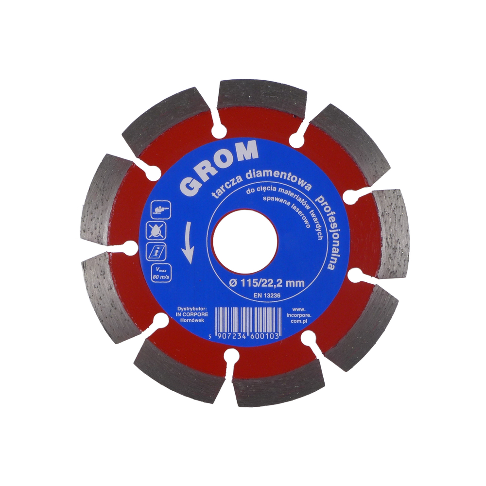 Tarcza diamentowa GROM 115 mm
