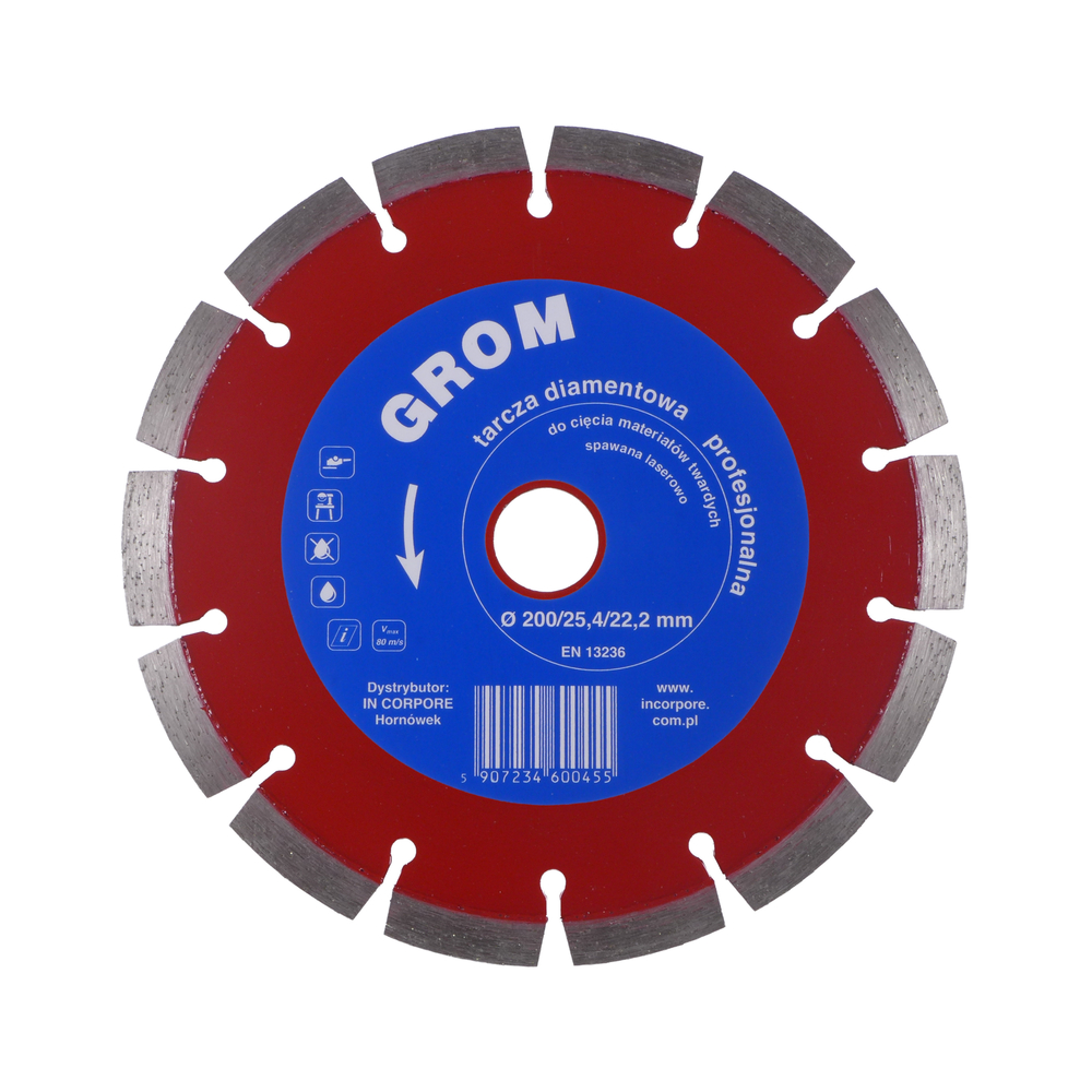 Tarcza diamentowa GROM 200 mm