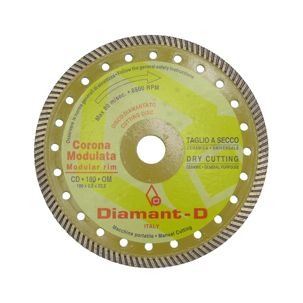 Tarcza diamentowa TURBO 180 mm żółta marmur