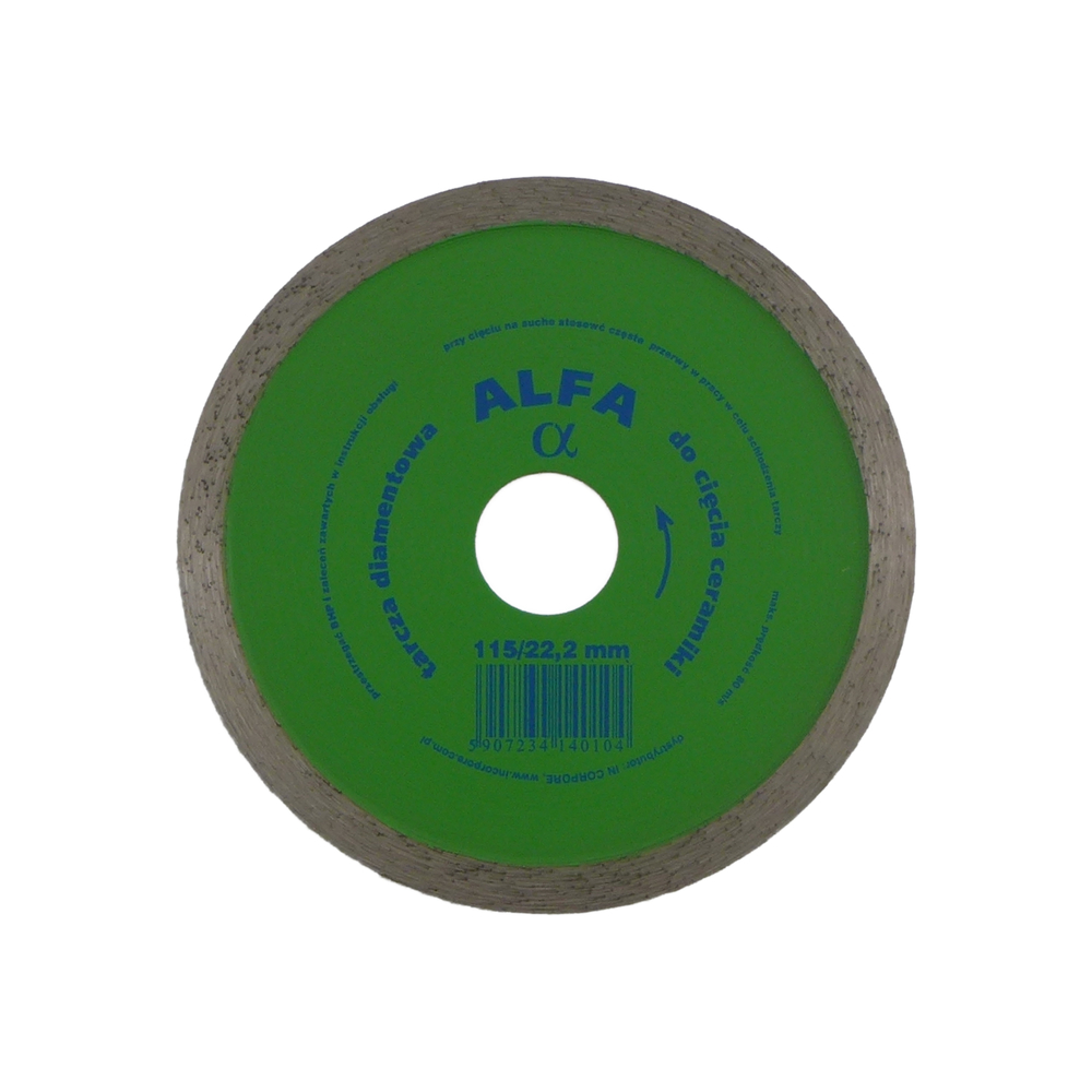 Tarcza diamentowa ALFA 115 mm