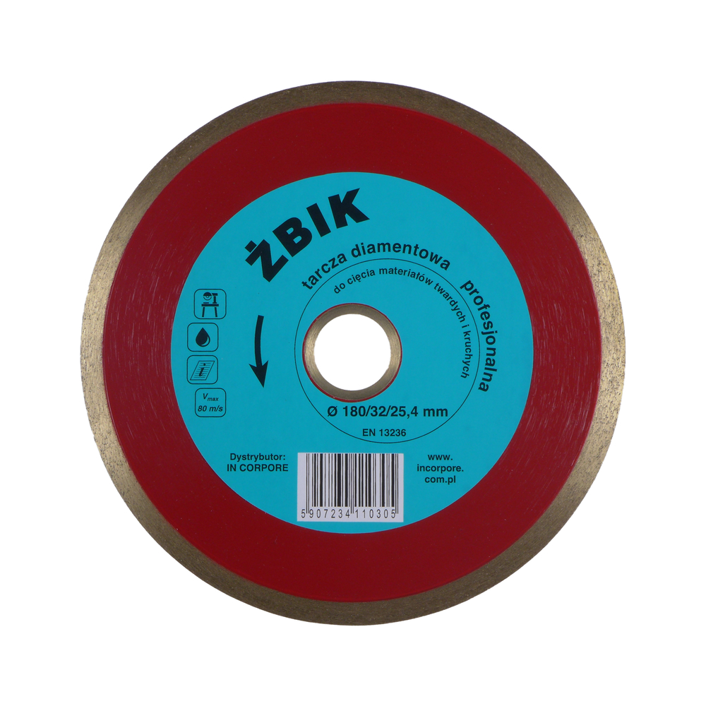 Tarcza diamentowa ŻBIK 180 mm
