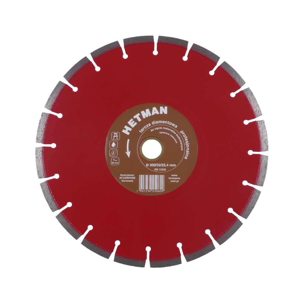 Tarcza diamentowa HETMAN 300 mm