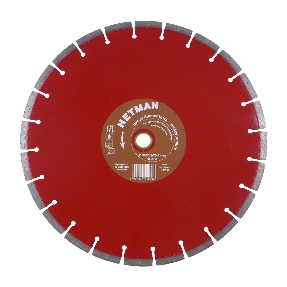 Tarcza diamentowa HETMAN 350 mm