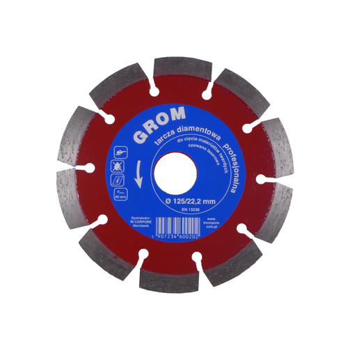 Tarcza diamentowa GROM 125 mm