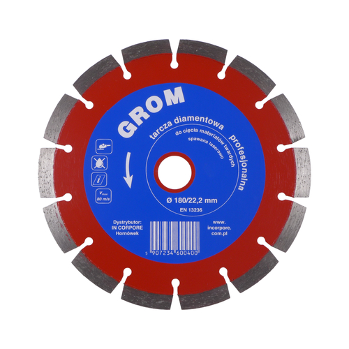 Tarcza diamentowa GROM 180 mm
