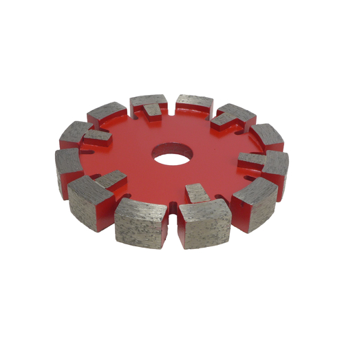 Frez tarczowy diamentowy 125/17,3 mm materiały twarde czerwony