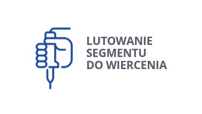 Lutowanie segmentu do korpusu wiertła koronowego