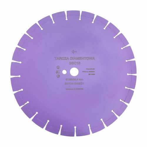 Tarcza diamentowa BSC15 350/15 mm beton świeży