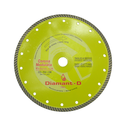 Tarcza diamentowa TURBO 230 mm żółta marmur