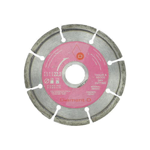 Tarcza diamentowa SEGMENTOWA 115 mm stalowo-różowa mat. trące