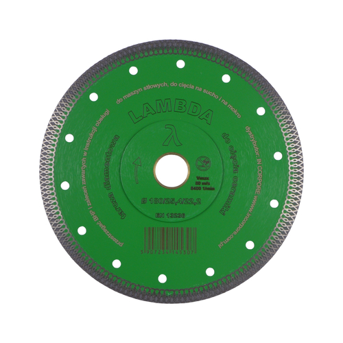 Tarcza diamentowa LAMBDA 180 mm