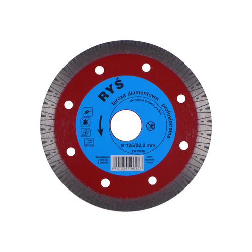 Tarcza diamentowa RYŚ 125 mm