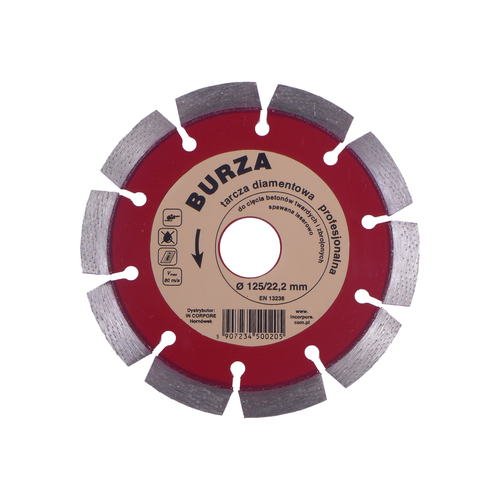 Tarcza diamentowa BURZA 125 mm