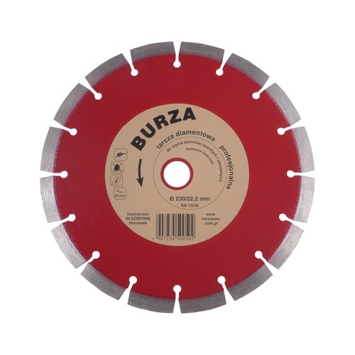 Tarcza diamentowa BURZA 230 mm