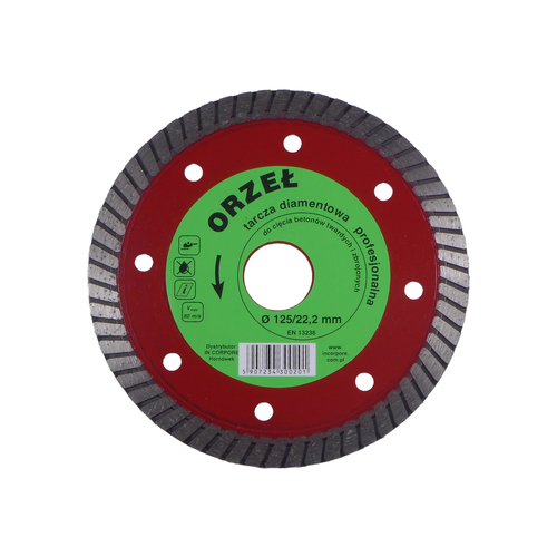 Tarcza diamentowa ORZEŁ 125 mm