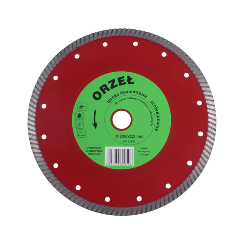 Tarcza diamentowa ORZEŁ 230 mm