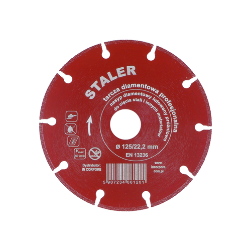 Tarcza STALER 125 mm z nasypem diamentowym