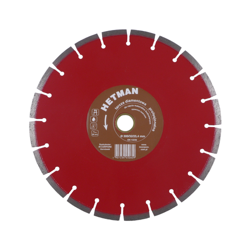 Tarcza diamentowa HETMAN 300 mm